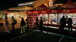 Serving In-N-Out Burgers at Placentia-Linda Hospital