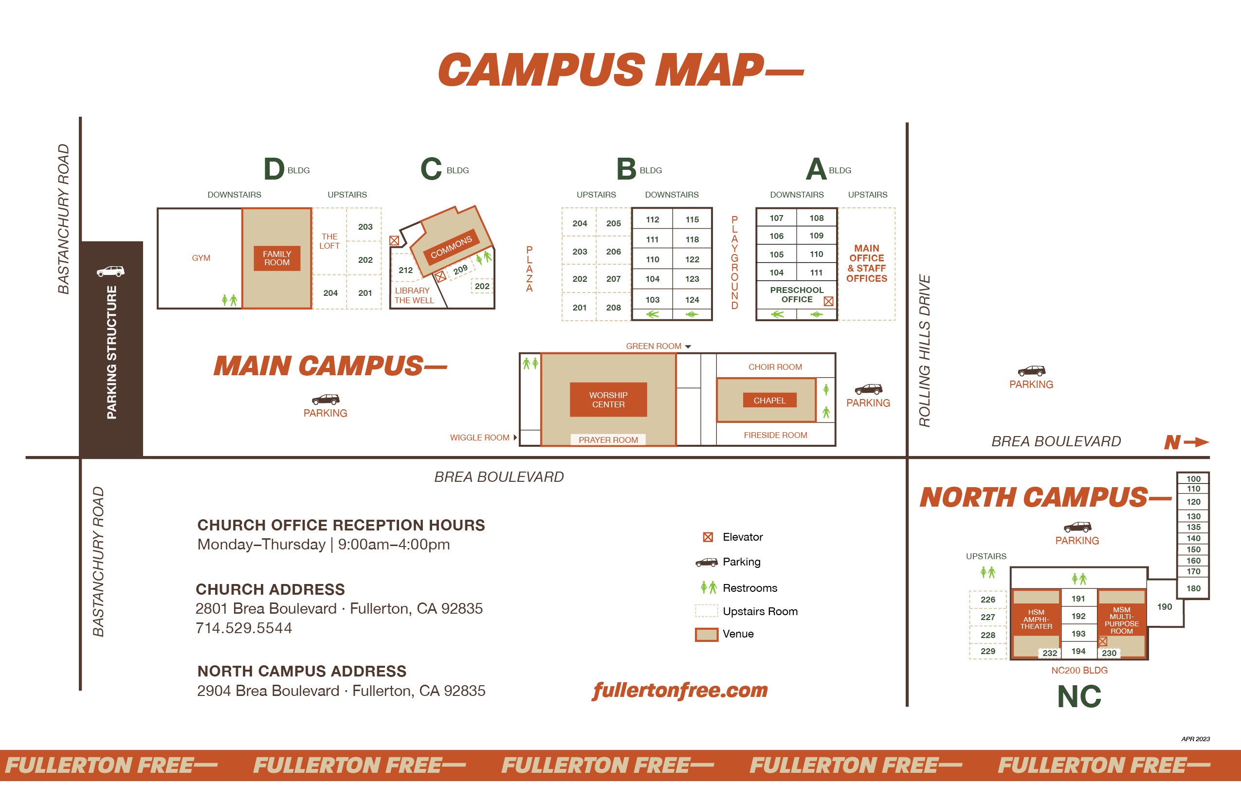 FF– Campus Map-Apr2023-11x17
